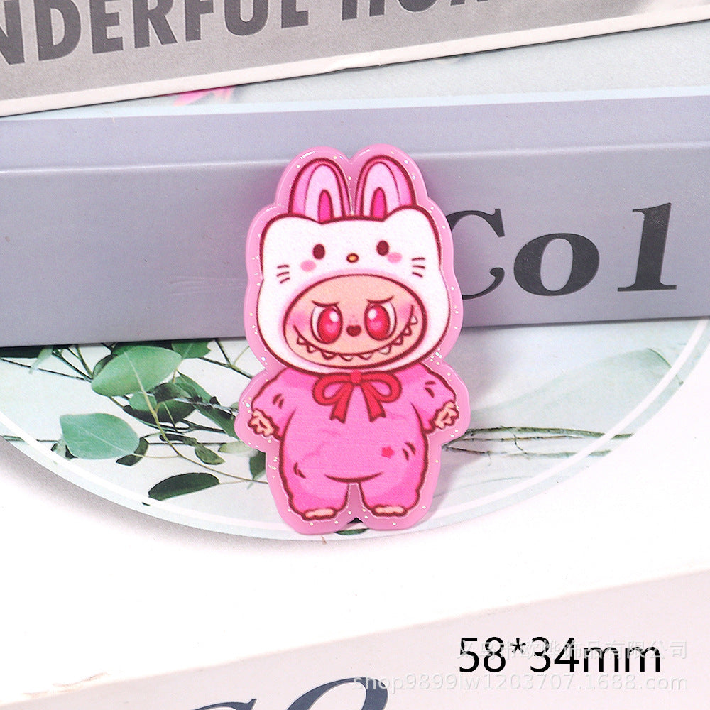 Wholesale 10pcs Cartoon Cute Acrylic flatbacks DIY